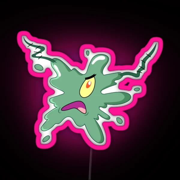 Splattered Plankton RGB Neon Sign