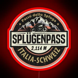 Splugen Pass Passo Dello Spluga RGB Neon Sign