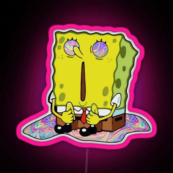 Spongebob Acid Pants RGB Neon Sign