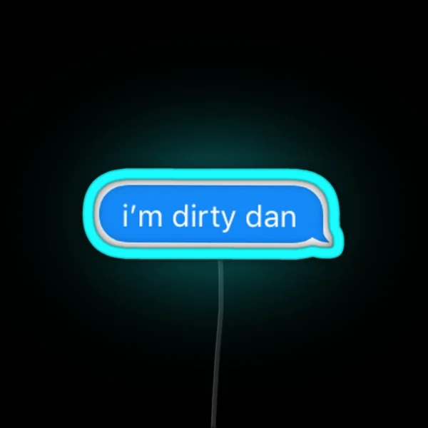 Spongebob Dirty Dan Led Imessage RGB Neon Sign