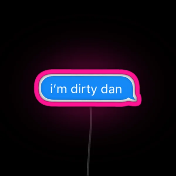 Spongebob Dirty Dan Led Imessage RGB Neon Sign