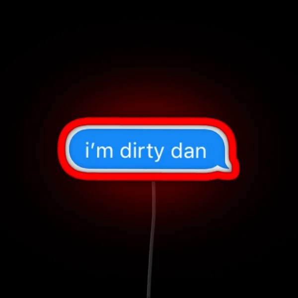 Spongebob Dirty Dan Led Imessage RGB Neon Sign