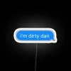 SpongeBob SquarePants dirty Dan LED message neon sign