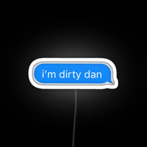 Spongebob Dirty Dan Led Imessage RGB Neon Sign