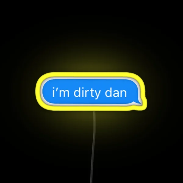 Spongebob Dirty Dan Led Imessage RGB Neon Sign