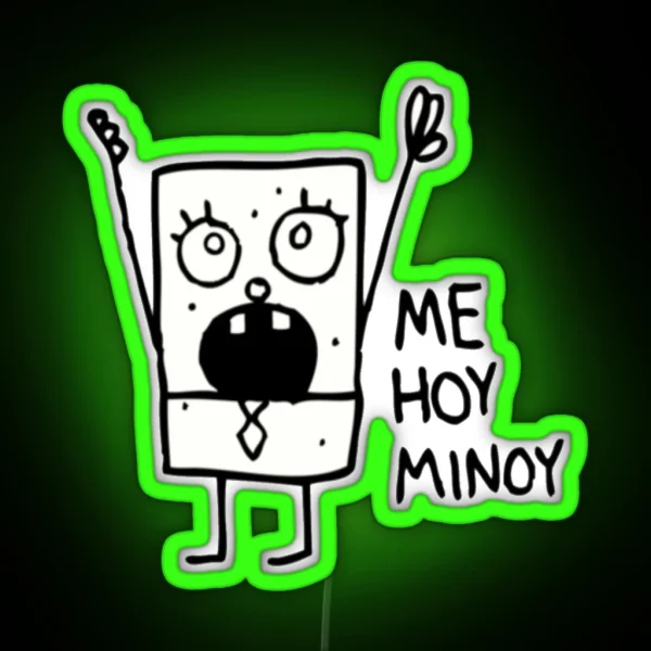 Spongebob Doodlebob RGB Neon Sign