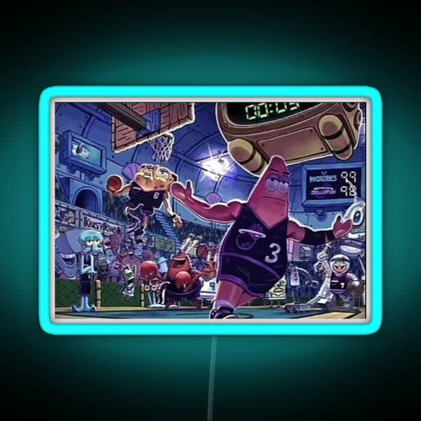 Spongebob Dunking RGB Neon Sign