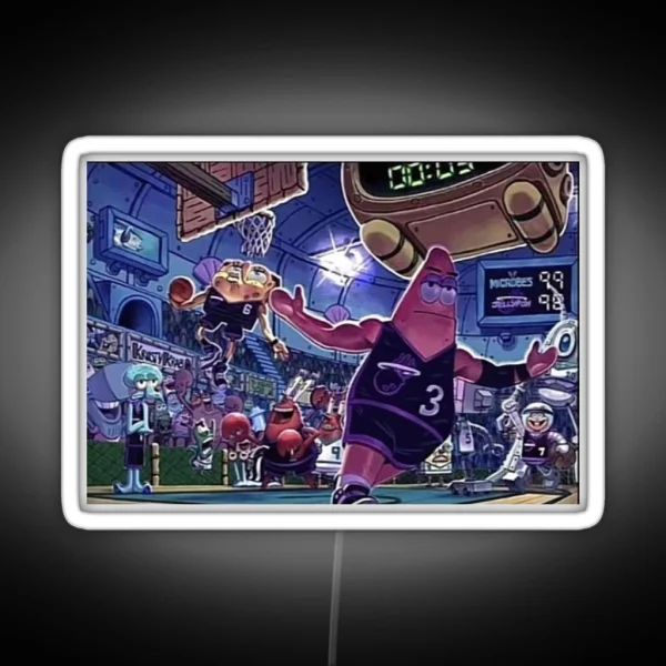Spongebob Dunking RGB Neon Sign