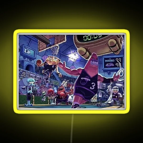 Spongebob Dunking RGB Neon Sign