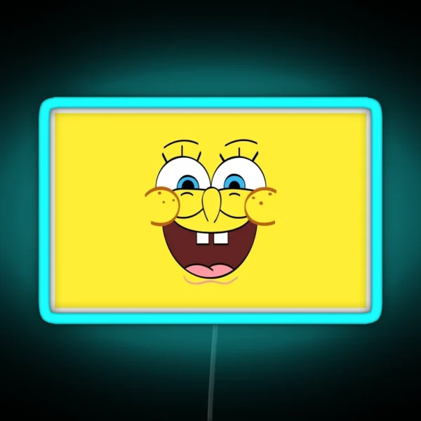 Spongebob Face RGB Neon Sign
