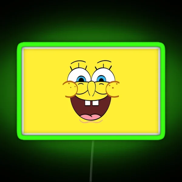 Spongebob Face RGB Neon Sign