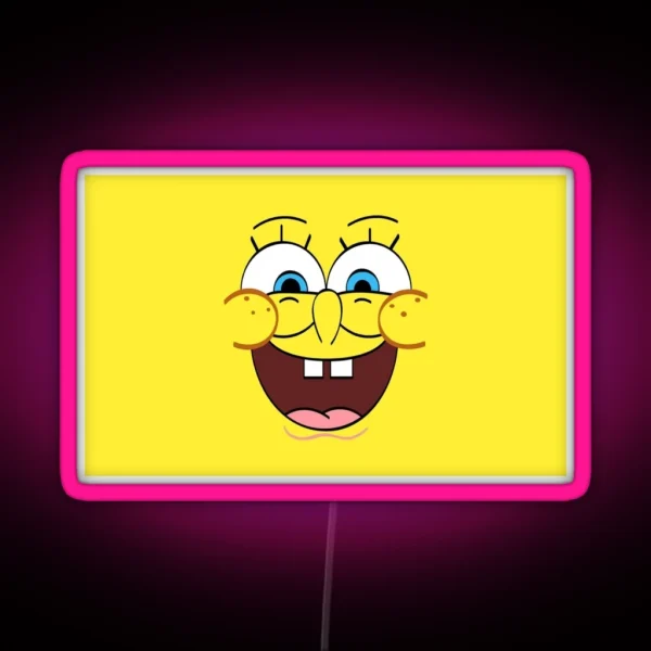 Spongebob Face RGB Neon Sign