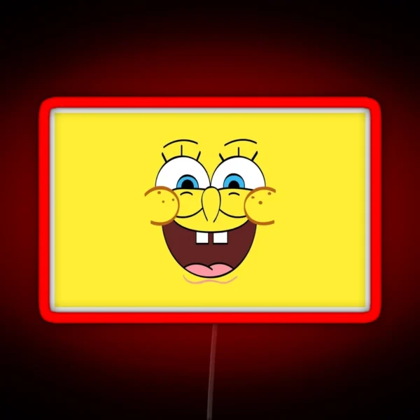 Spongebob Face RGB Neon Sign