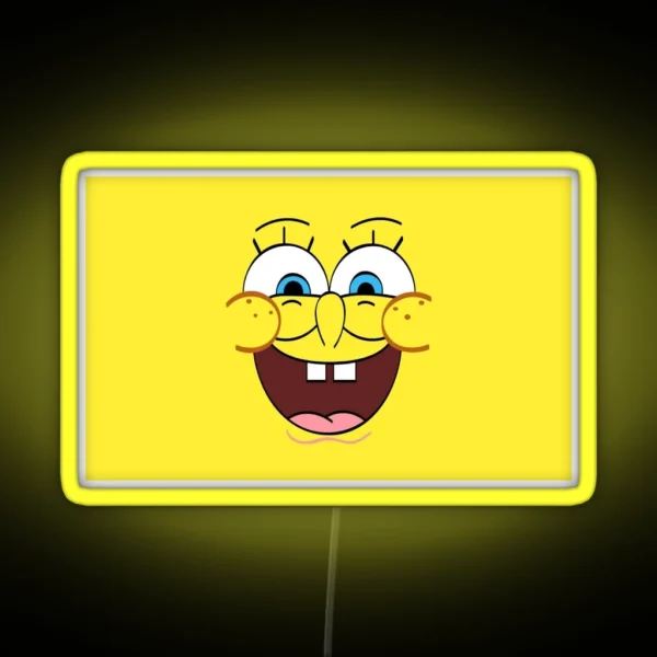 Spongebob Face RGB Neon Sign