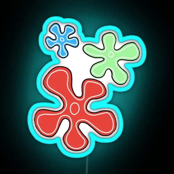 Spongebob Flowers Led RGB Neon Sign