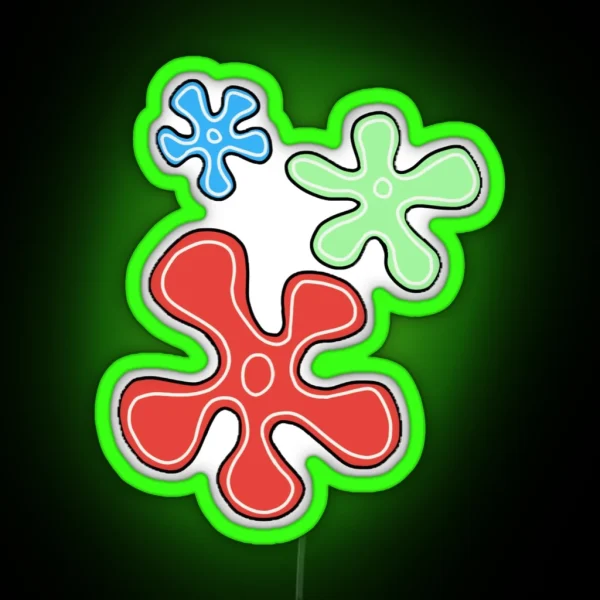 Spongebob Flowers Led RGB Neon Sign