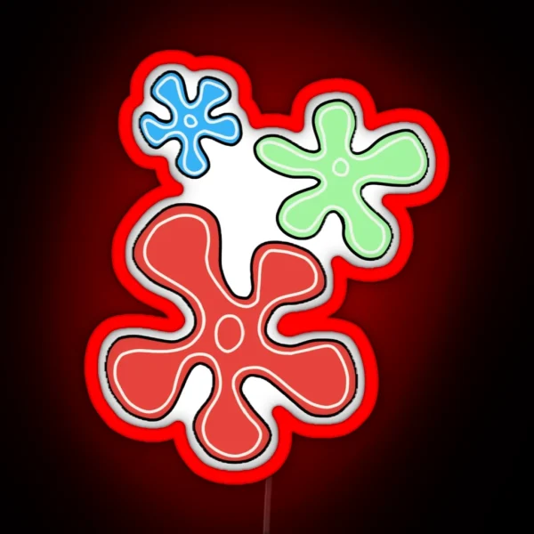 Spongebob Flowers Led RGB Neon Sign