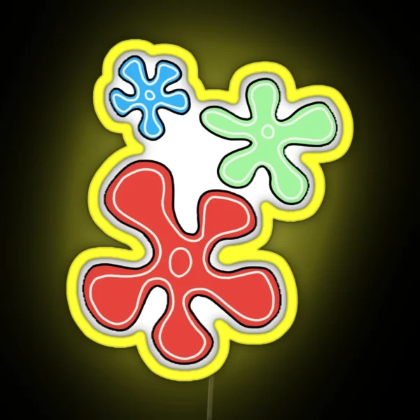 Spongebob Flowers Led RGB Neon Sign