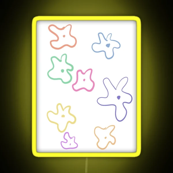 Spongebob Flowers RGB Neon Sign