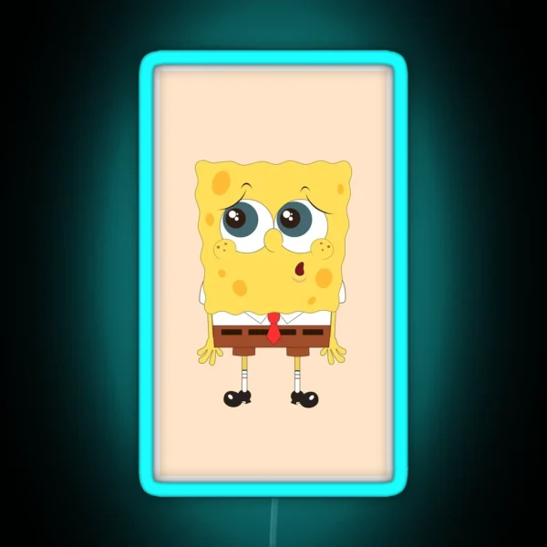 Spongebob Flowers RGB Neon Sign