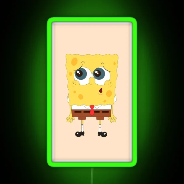 Spongebob Flowers RGB Neon Sign