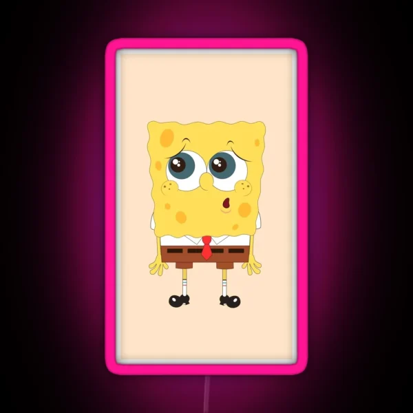 Spongebob Flowers RGB Neon Sign