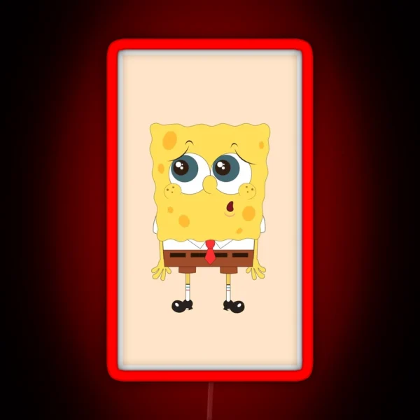 Spongebob Flowers RGB Neon Sign