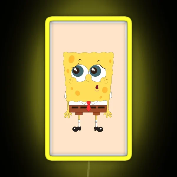 Spongebob Flowers RGB Neon Sign