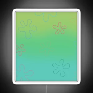 Spongebob Flowers RGB Neon Sign