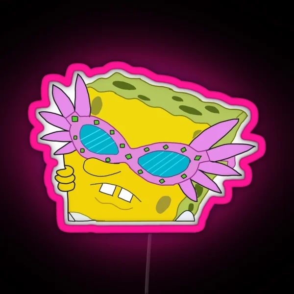 Spongebob Glasses Meme Led RGB Neon Sign