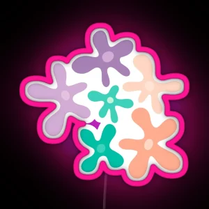 Spongebob Inspired Flowers RGB Neon Sign