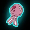 SpongeBob Jellyfish Led RGB Neon Sign in Blue