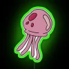 SpongeBob Jellyfish LED Sign in Green Neon Glow