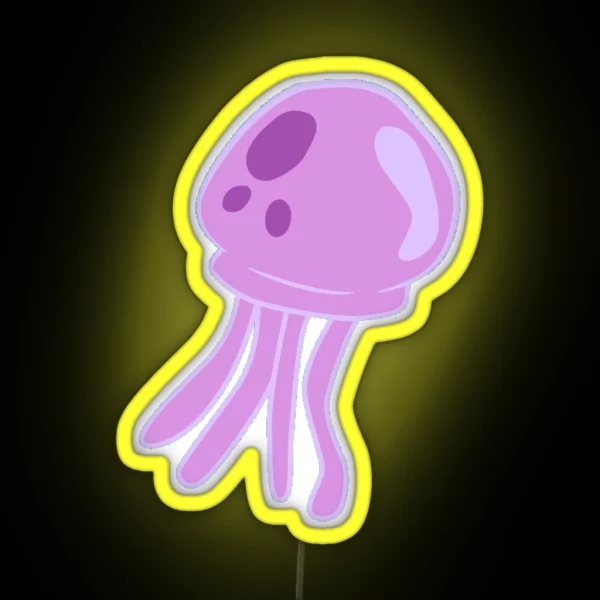 Spongebob Jellyfish RGB Neon Sign