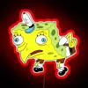 Bikini Bottom neon sign with SpongeBob character