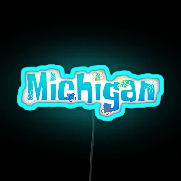 Spongebob Michigan RGB Neon Sign