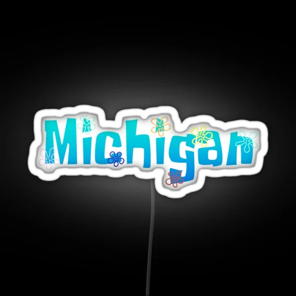 Spongebob Michigan RGB Neon Sign