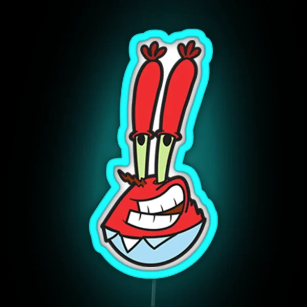 Spongebob Mr Krabs RGB Neon Sign