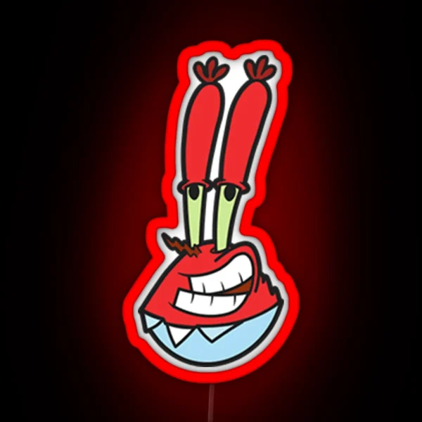 Spongebob Mr Krabs RGB Neon Sign