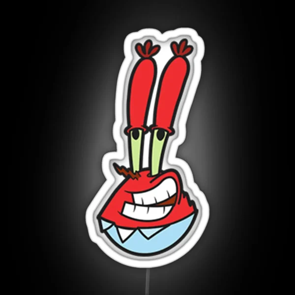 Spongebob Mr Krabs RGB Neon Sign