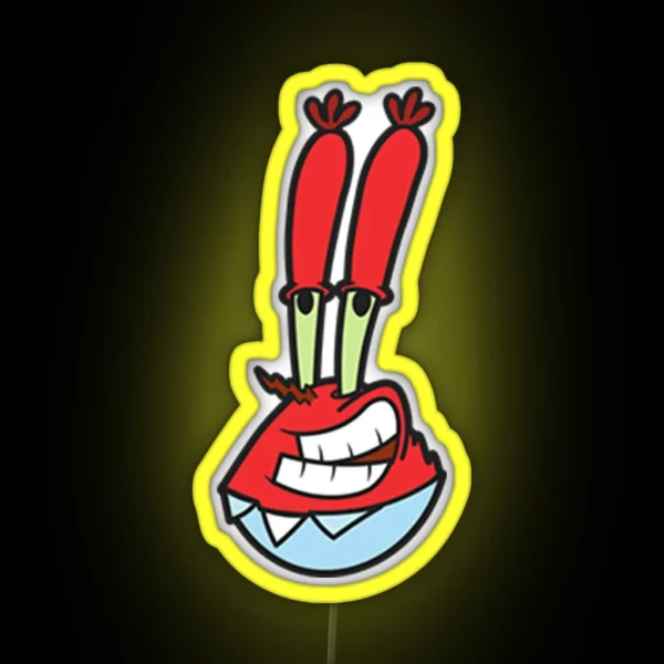 Spongebob Mr Krabs RGB Neon Sign