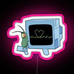Spongebob Plankton And Karen RGB Neon Sign