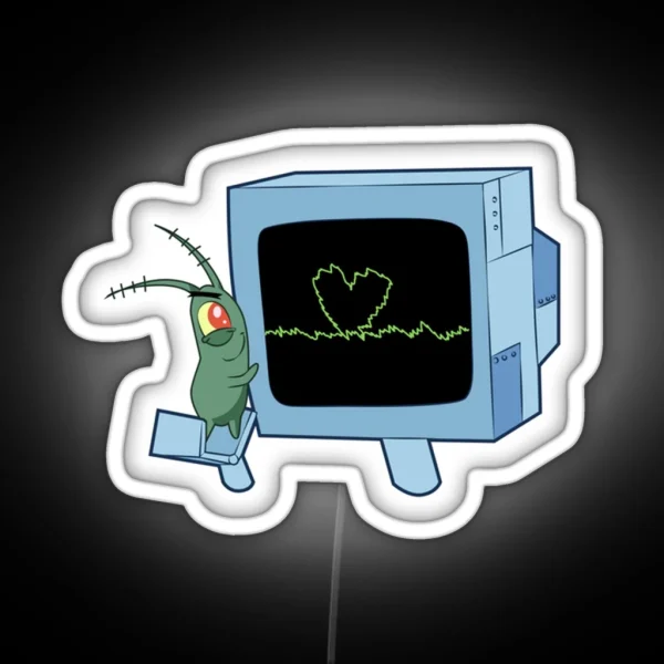 Spongebob Plankton And Karen RGB Neon Sign