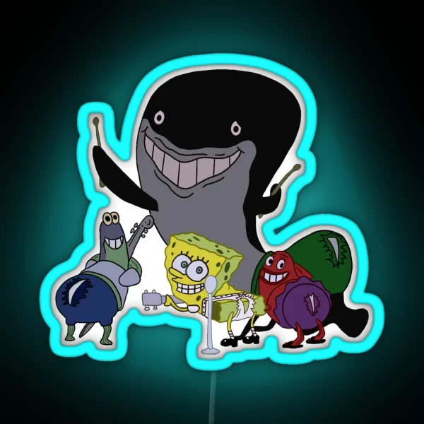 Spongebob Ripped My Pants RGB Neon Sign