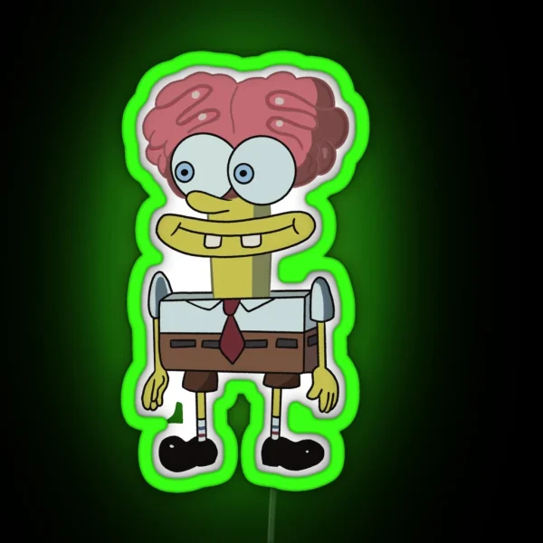Spongebob S Brain RGB Neon Sign