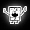DoodleBob from SpongeBob SquarePants in neon sign