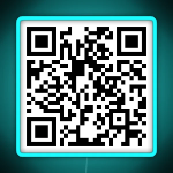 Spongebob Squarepants Theme Song QR Code RGB Neon Sign