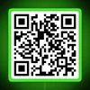 SpongeBob SquarePants theme song neon RGB QR code sign in green.