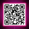 SpongeBob SquarePants theme song logo with QR code in neon RGB colors.
