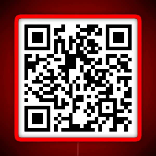 Spongebob Squarepants Theme Song QR Code RGB Neon Sign